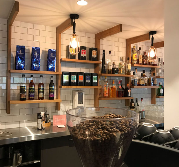 A small coffee shop